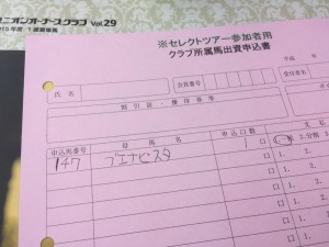 ユニオンツアー優先でブエナビスタ2014を申し込む